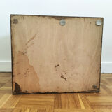 Large wooden box with brass handles