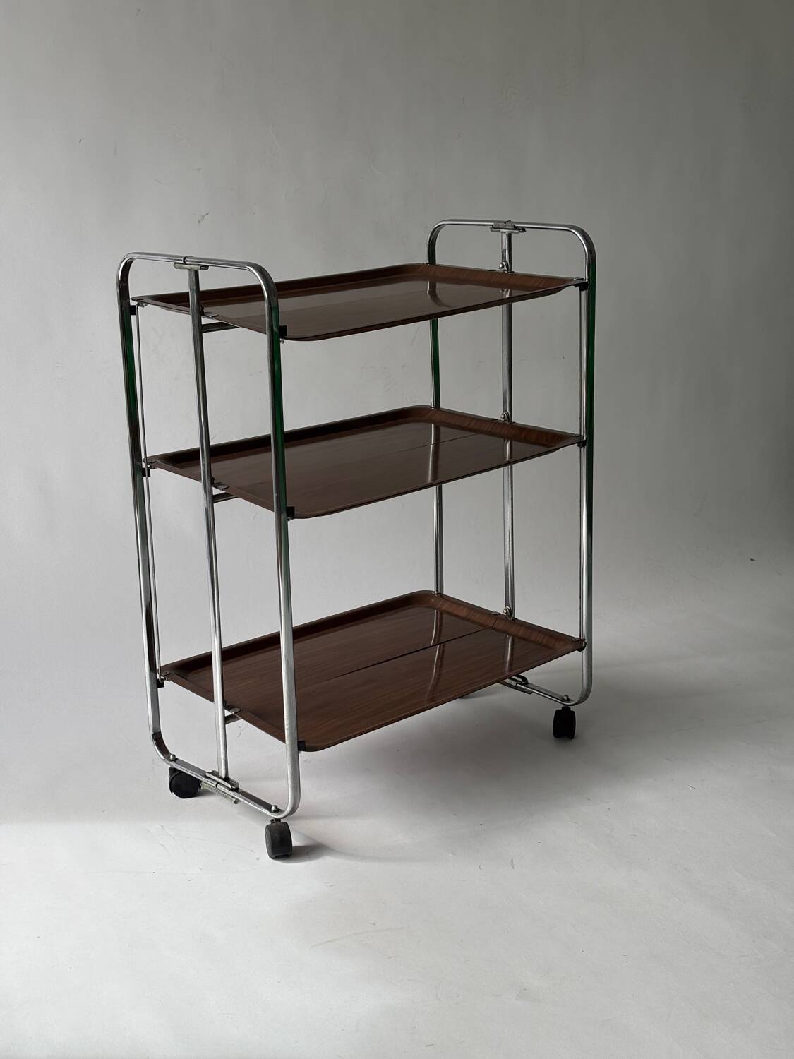 Mid-century folding dessert table, Germany 1970.