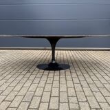 Original oval dining table Knoll Tulip (244cm) Emperador