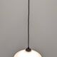 Suspension water drop in white opaline, France around 1970.