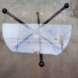 Small coffee table, designer side table 1980