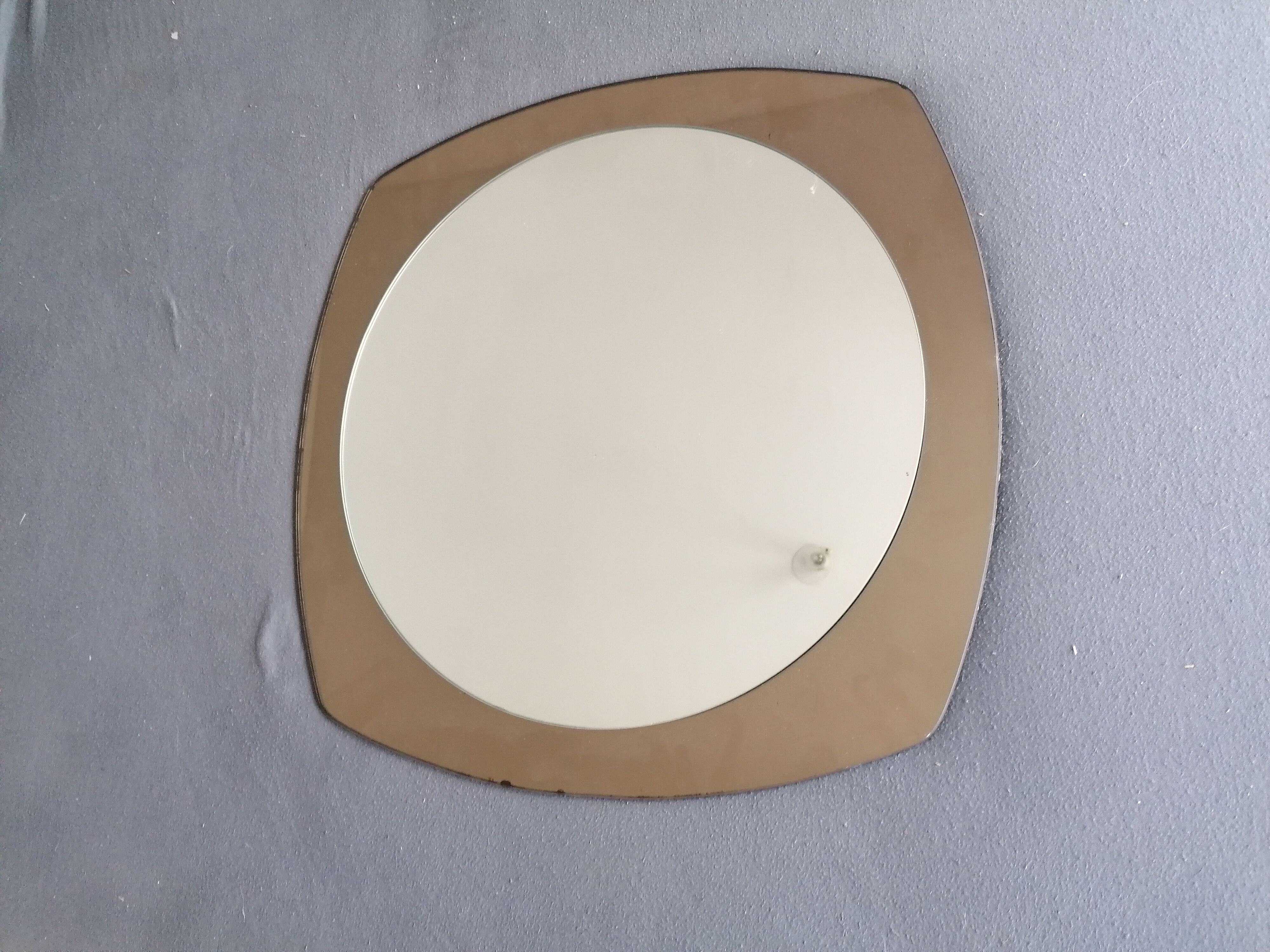 Double mirror Fontana arte Italy vintage