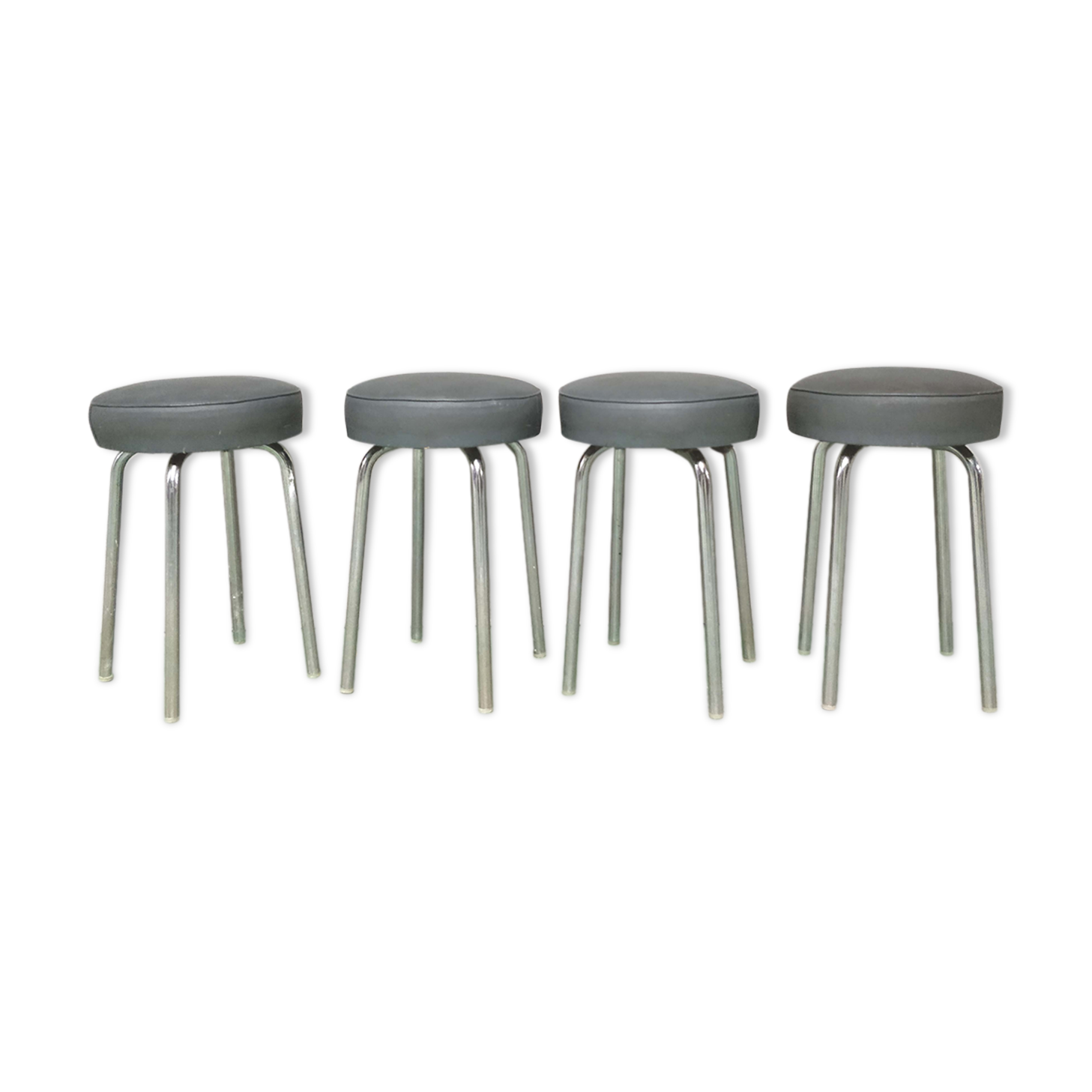 Lot of 4 industrial stools