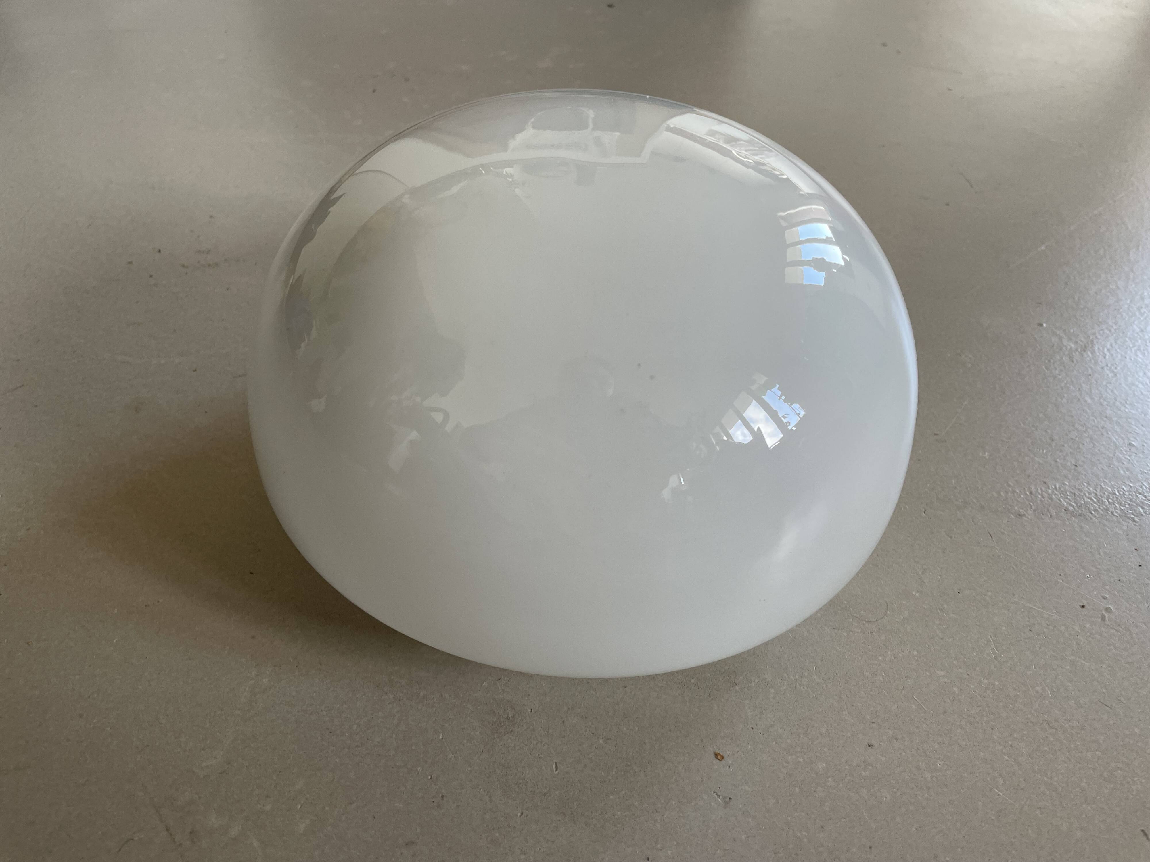 Ceiling light, opaline wall light D20cm