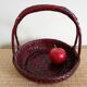 Japanese woven bamboo basket. Ikebana