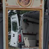 Old trumeau mirror