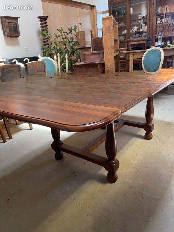 Vintage walnut dining table
