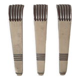 Set of 3 art deco handles