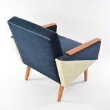 Geometric square armchair