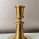 Set of 2 brass candle holders with mother-of-pearl, 1970s