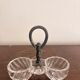 Ancien Porte Condiment Saleron Salière Poivrier Métal Argenté Christofle