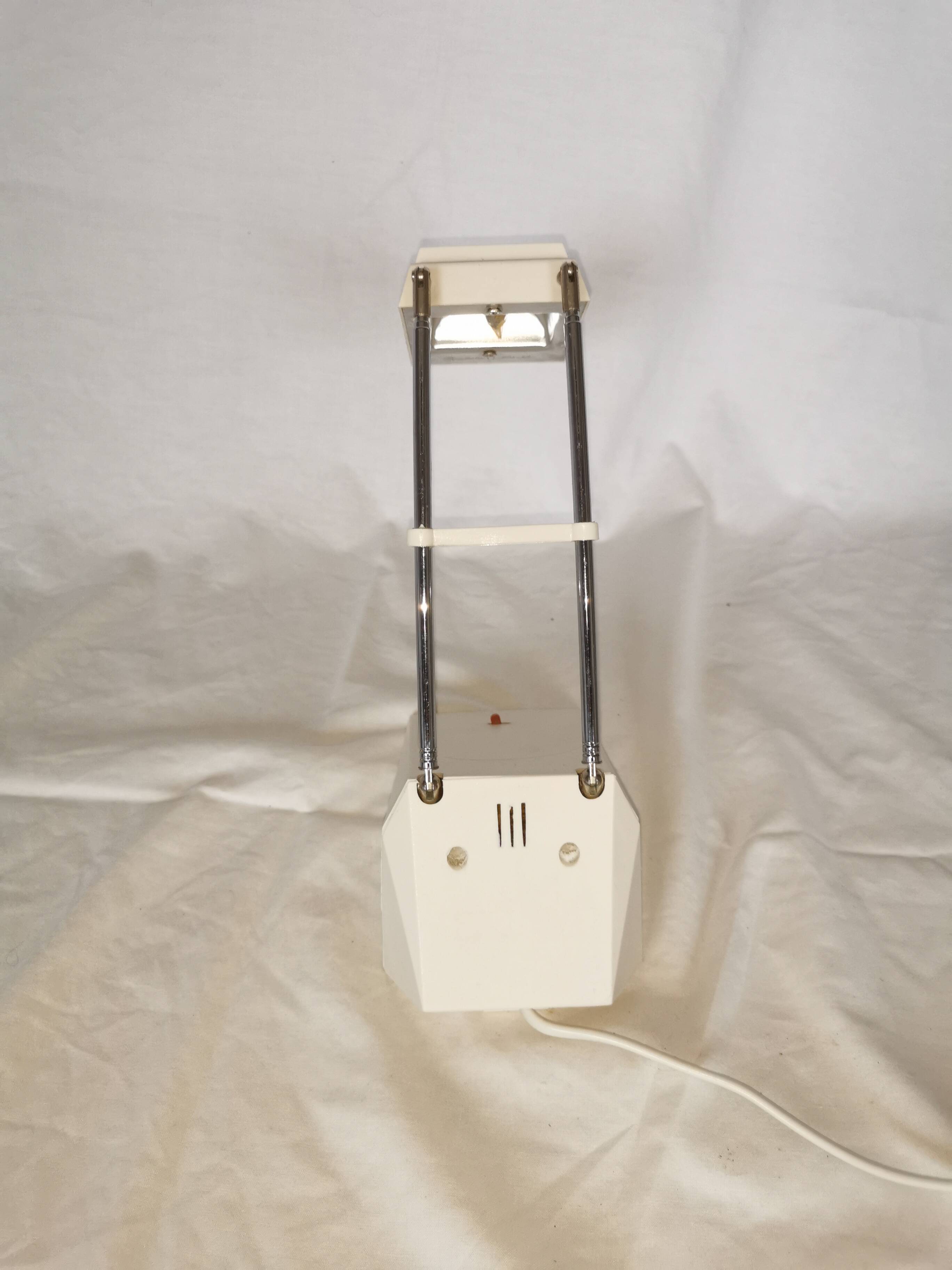Telescopic halogen desk lamp, postmodern, 1980s