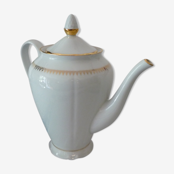 coffee maker or thiere in sologne porcelain as new