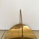 Log holder basket for brass fireplace