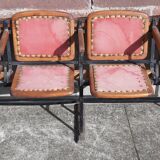 4 seater cinema bench
