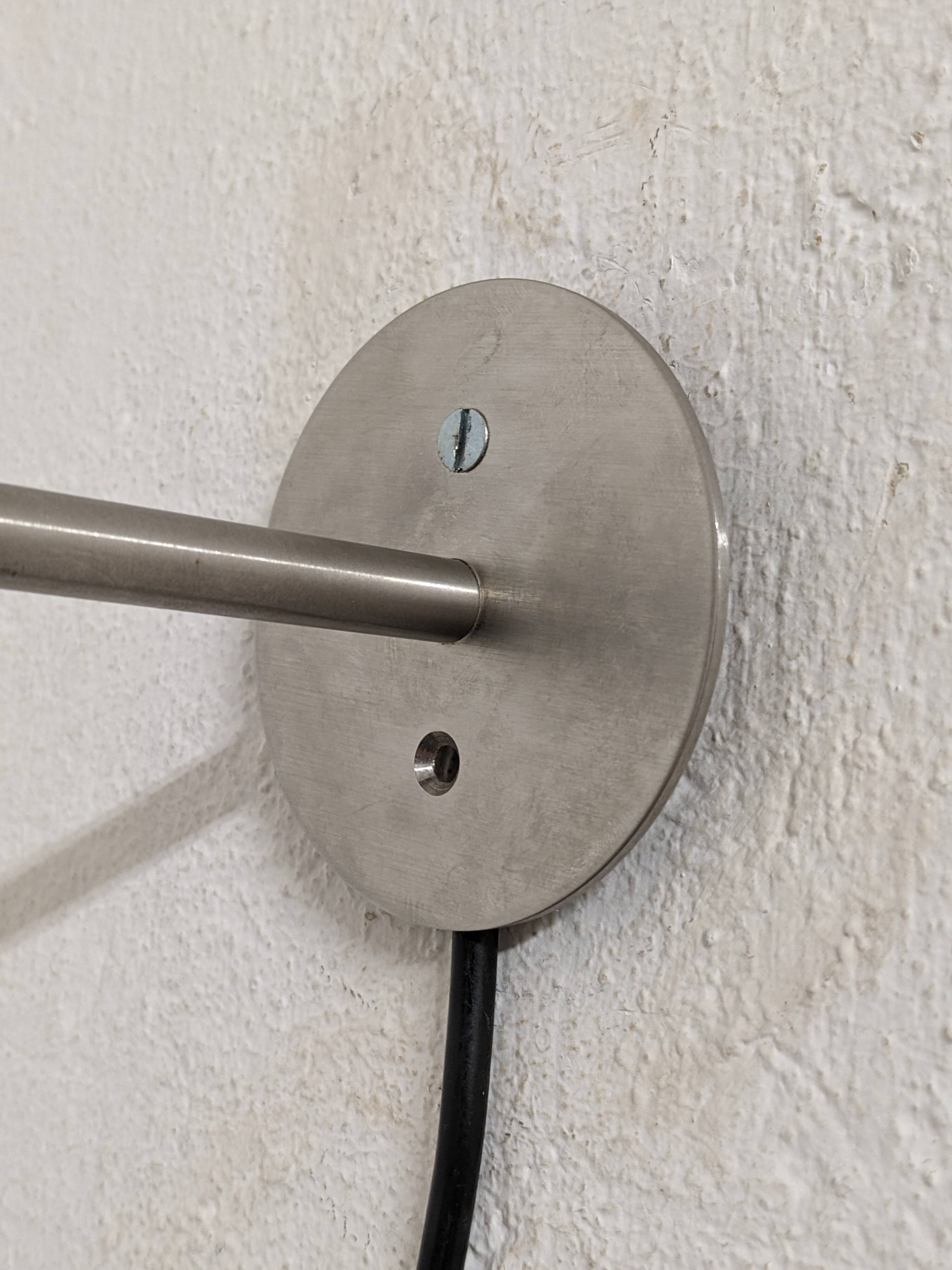 Stainless steel spotlight, 60s-70s