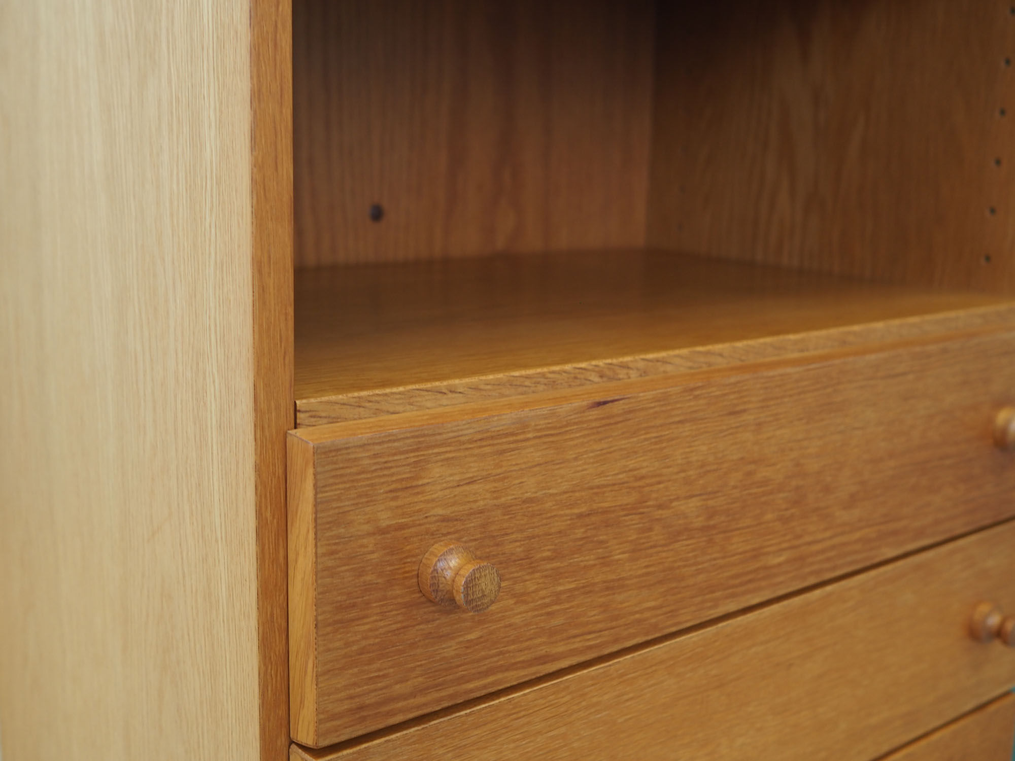 Ash bookcase, Danish design, 1970s, production: Skovby Møbelfabrik