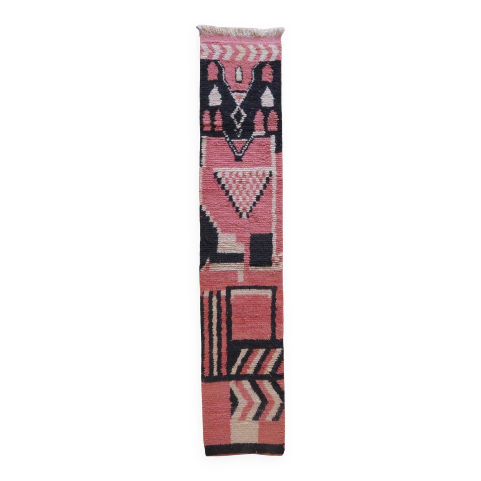 Pink Runner Rug - 379 x 71 cm
