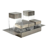 Hollywood regency Cruet-set, Manifattura Zani Italy, 1970s.