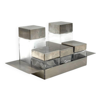 Hollywood regency Cruet-set, Manifattura Zani Italy, 1970s.
