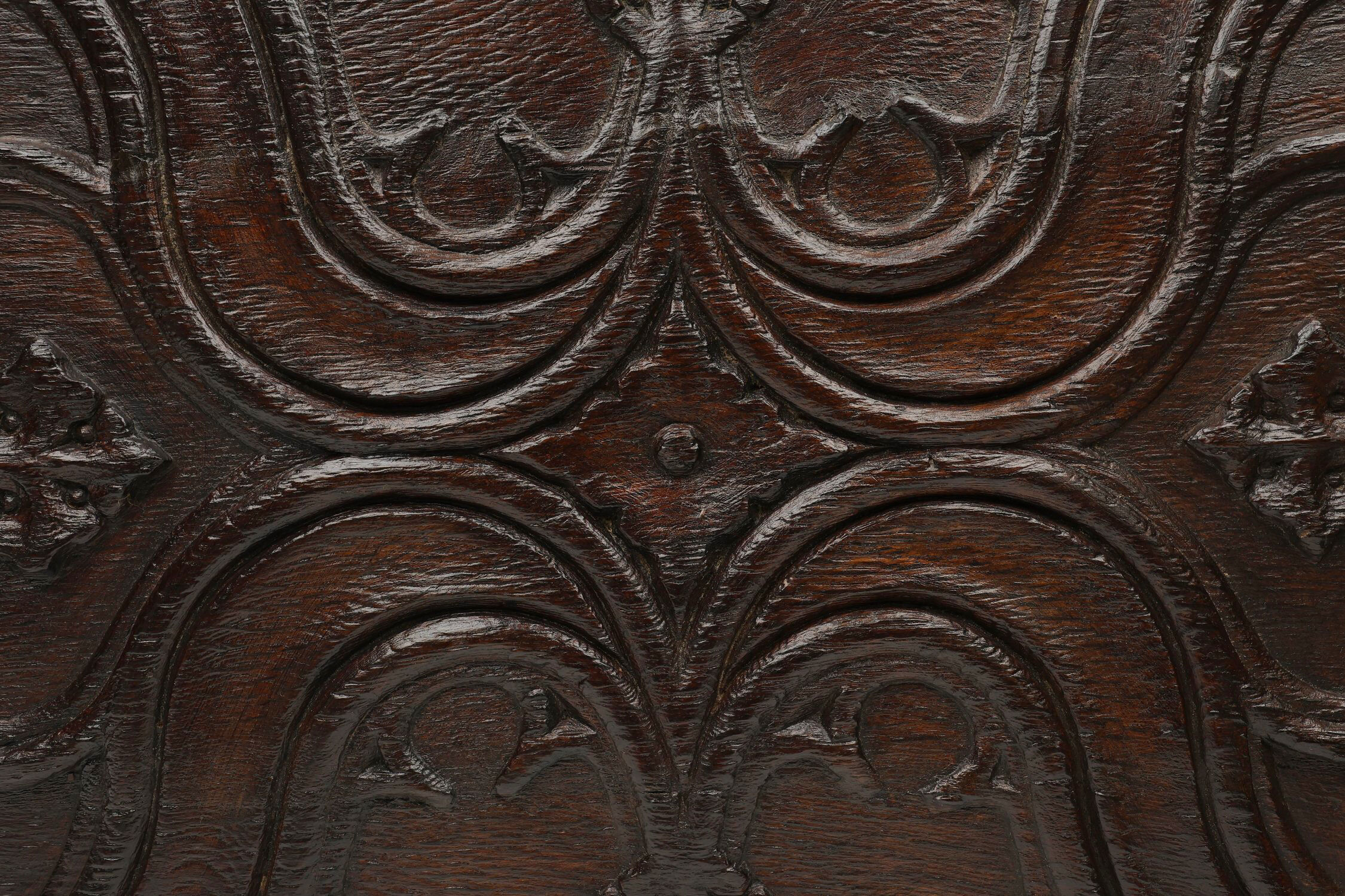 16th Century Hand-Crafted Gothic Panel in Oak, Belgium