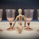 Set 4 verres à vin rose