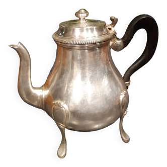 Vintage silver metal teapot