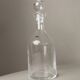 Vintage Murano glass carafe with stopper - liqueur bottle, transparent, ribbed structure - Italy 1980s - table decoration, glass art, gift idea