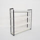 Black and white metal book shelves attrb. to Tomado, Holland, 1950's
