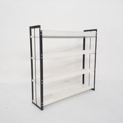 Black and white metal book shelves attrb. to Tomado, Holland, 1950's