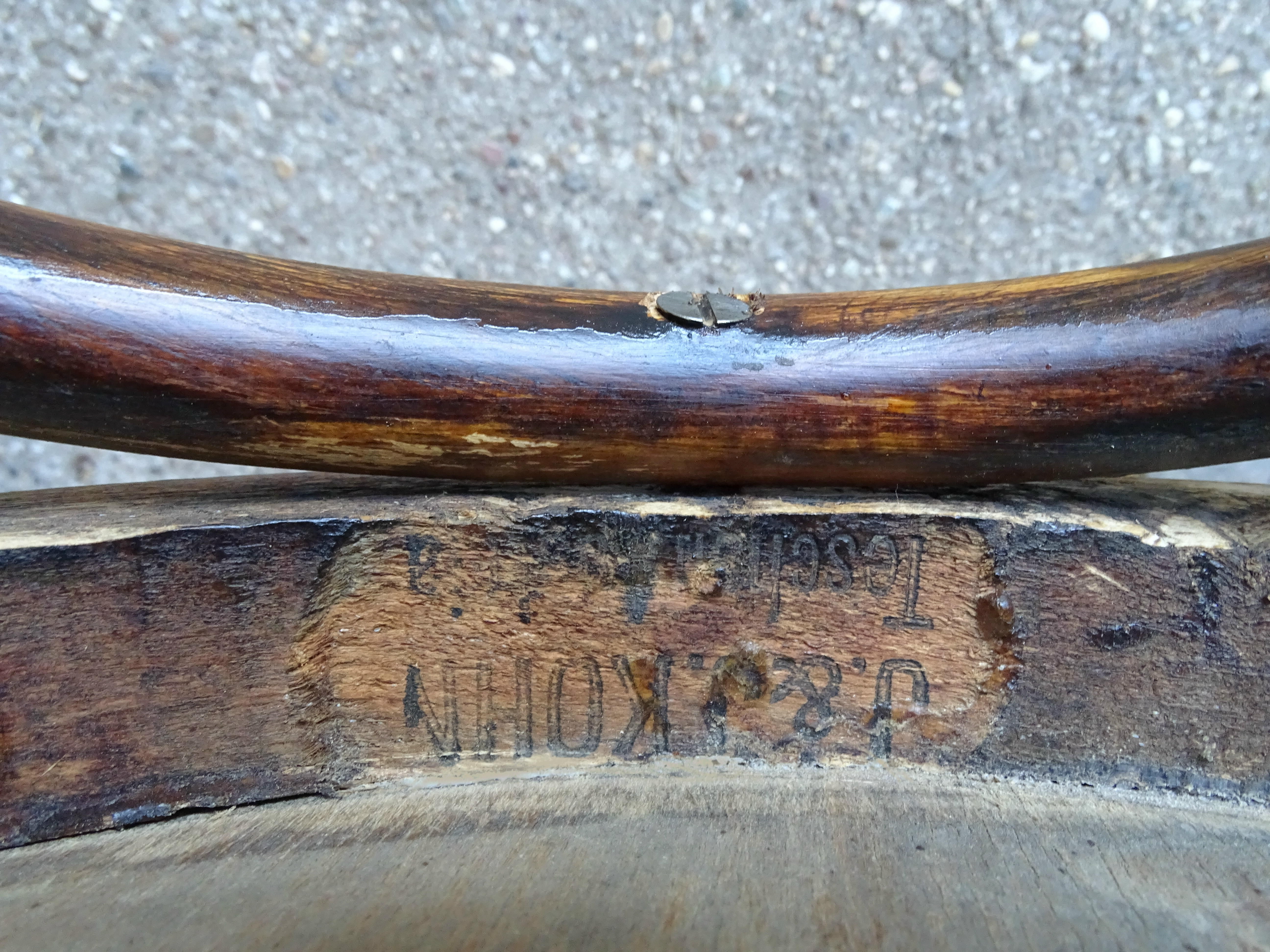 Paire de chaises bistrot par kohn n°14 1/2 vers 1900