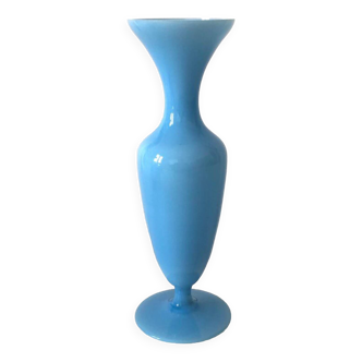 Blue Opaline Vase