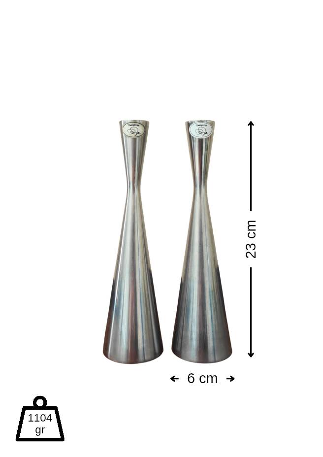 Vintage Ikea candle holders pair by Ria Falk 'Snygg'