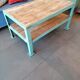 Table basse vintage, déco loft ou industrielle, bois et métal