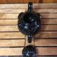 Old vintage black ceramic elephant shaped teapot #a474