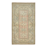 Turkish Vintage Anatolian Rug 124 cm x 214 cm
