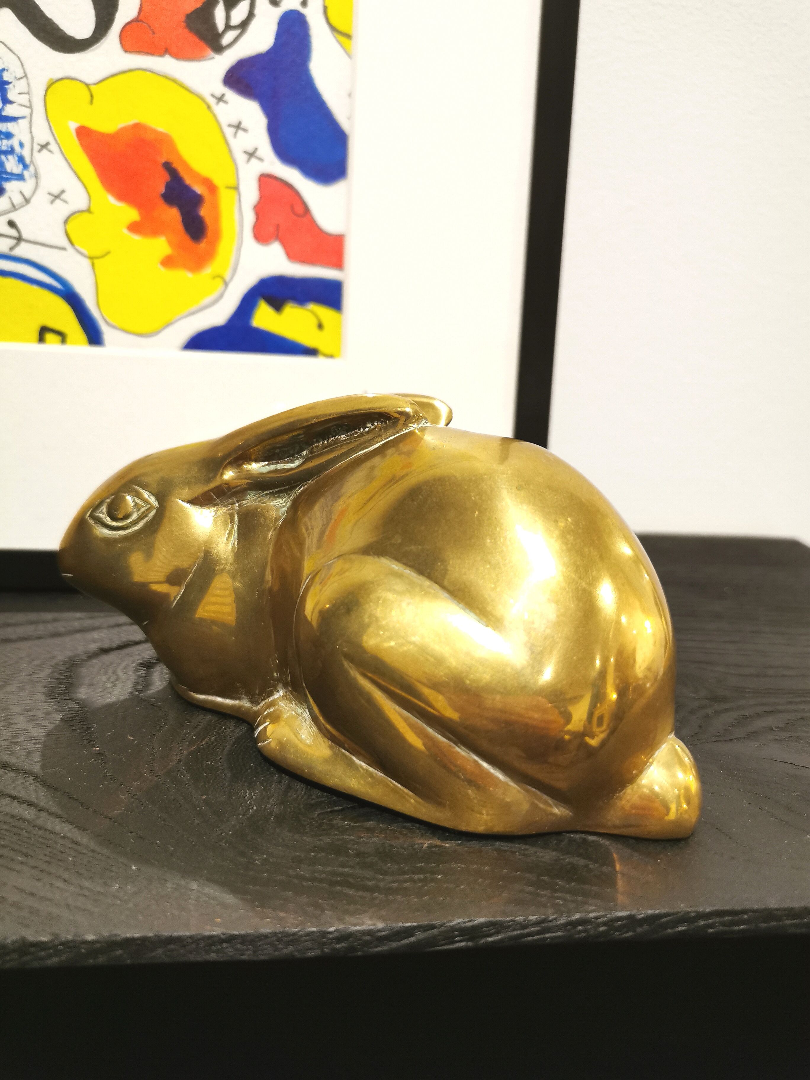 Lapin en laiton