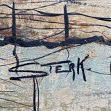 Table "Houses on the edge of the mountain" HST signed STERK