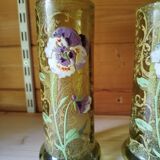 Lot of enameled vases