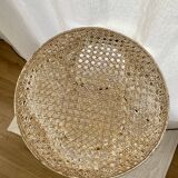 Stool high table vintage cannage