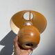 Turned wooden ball bedside lamp 1990