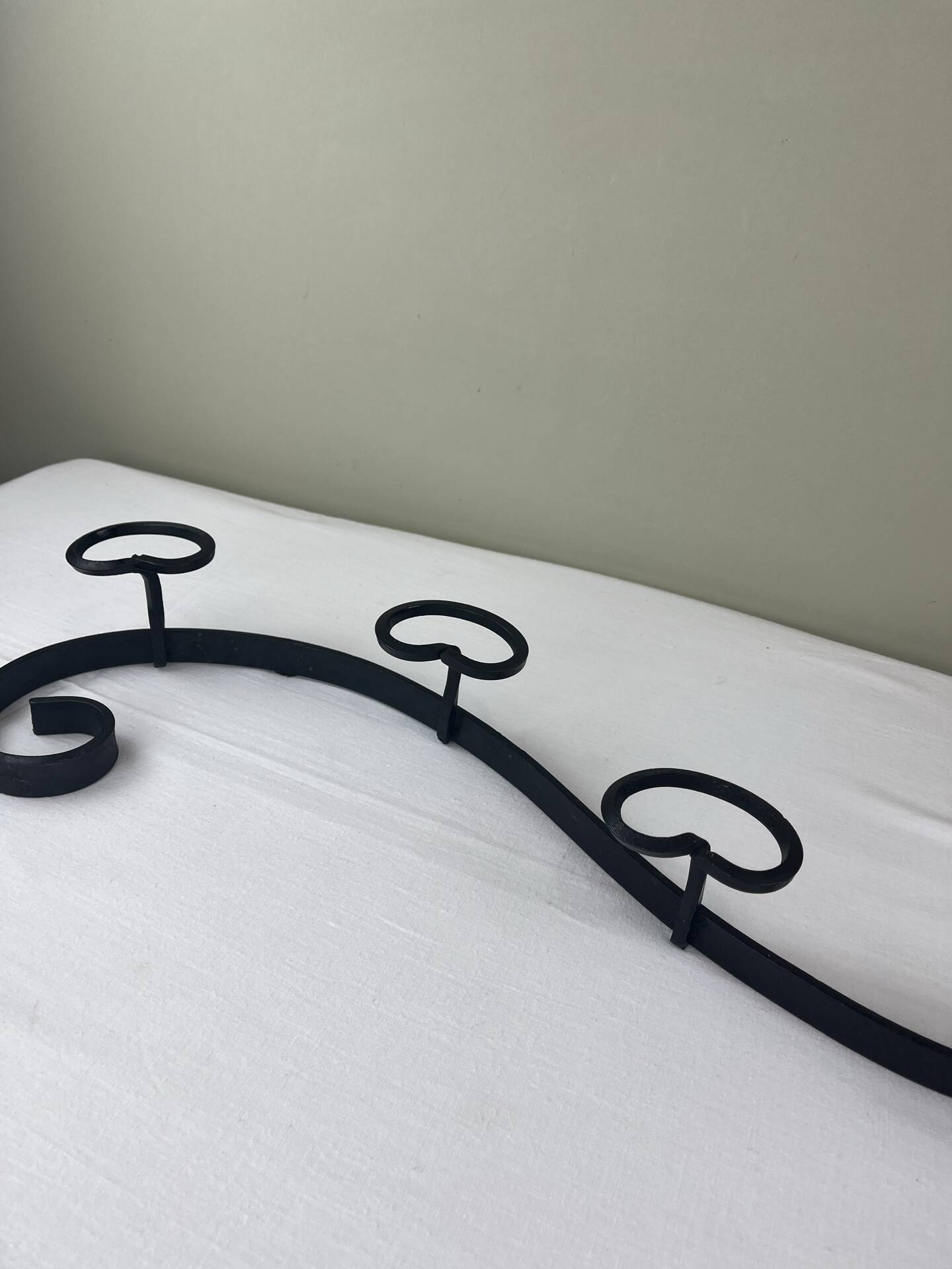Wrought iron coat rack