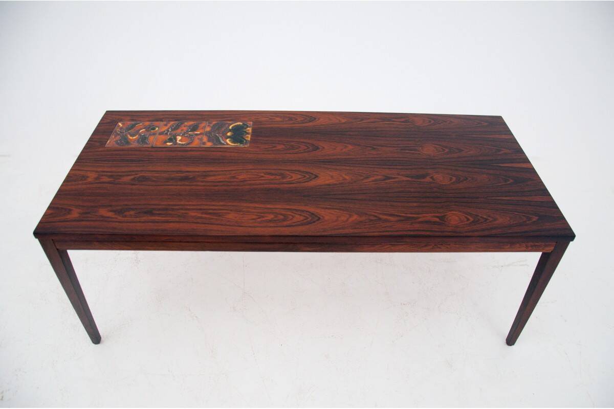 Table basse, design danois, années 60. Rénovée.