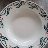 Assiettes creuses lunéville houx
