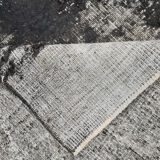 Gray & blue tones distressed carpet 285x187cm