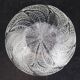 Cups "chestnut leaves" in Lalique glass, excellent condition, signed.