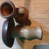 Bougeoirs en grès vintage