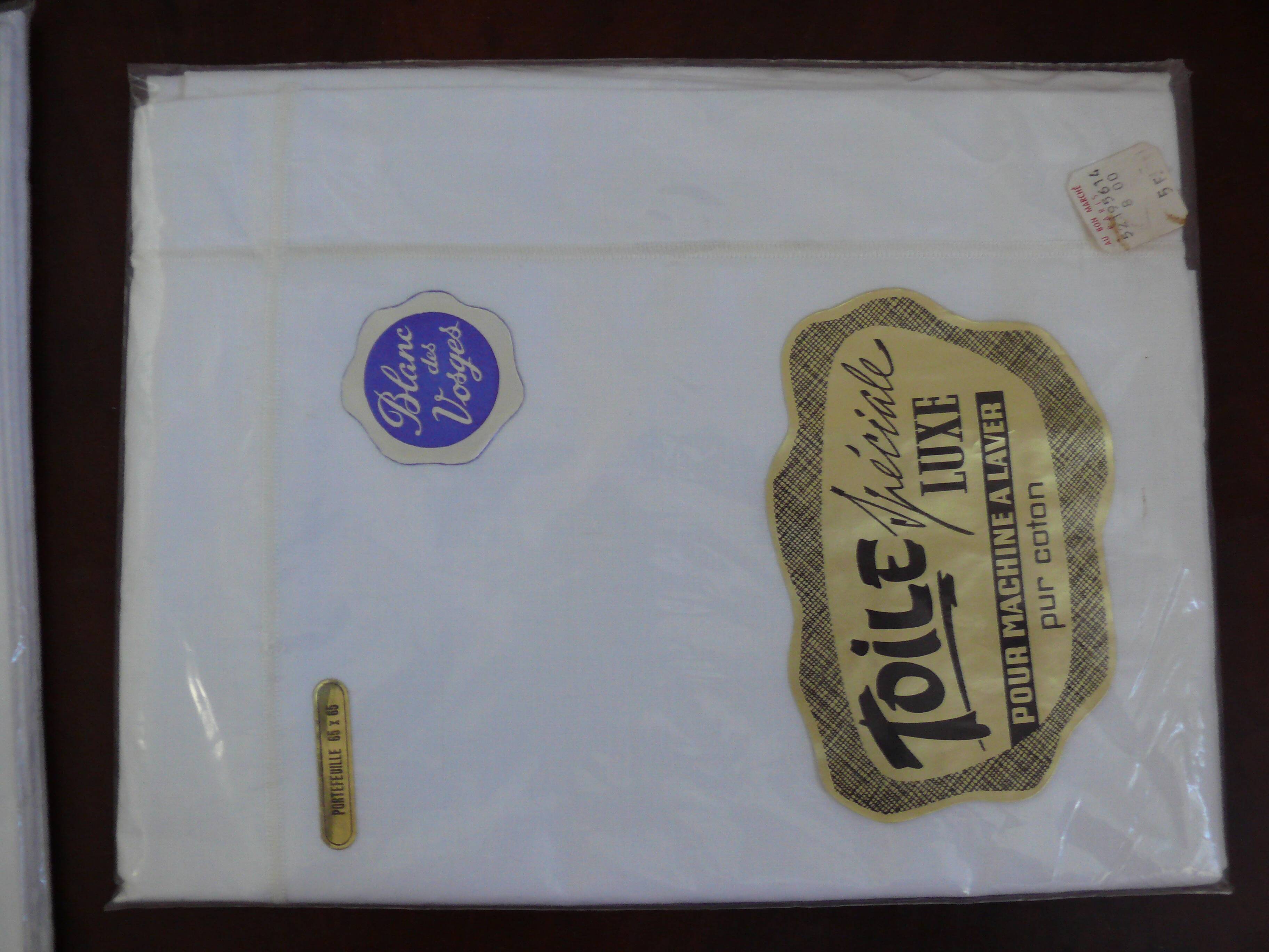 New pillowcases. old linen.