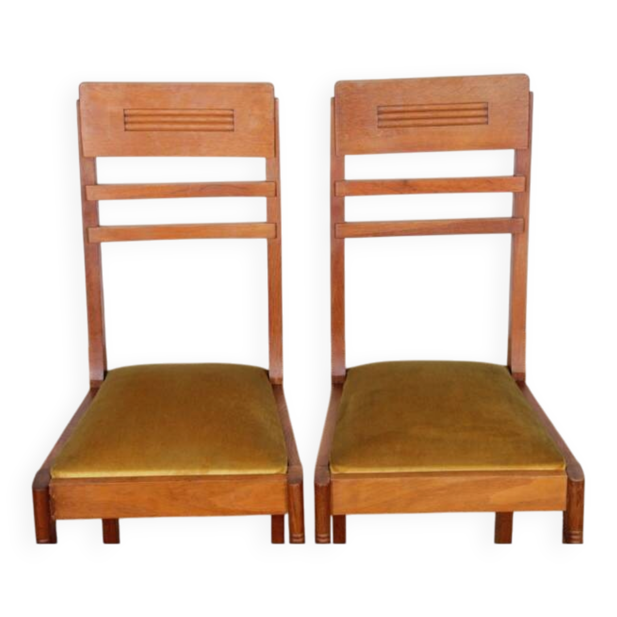 Set of 4 chairs, French work from the 1950s.