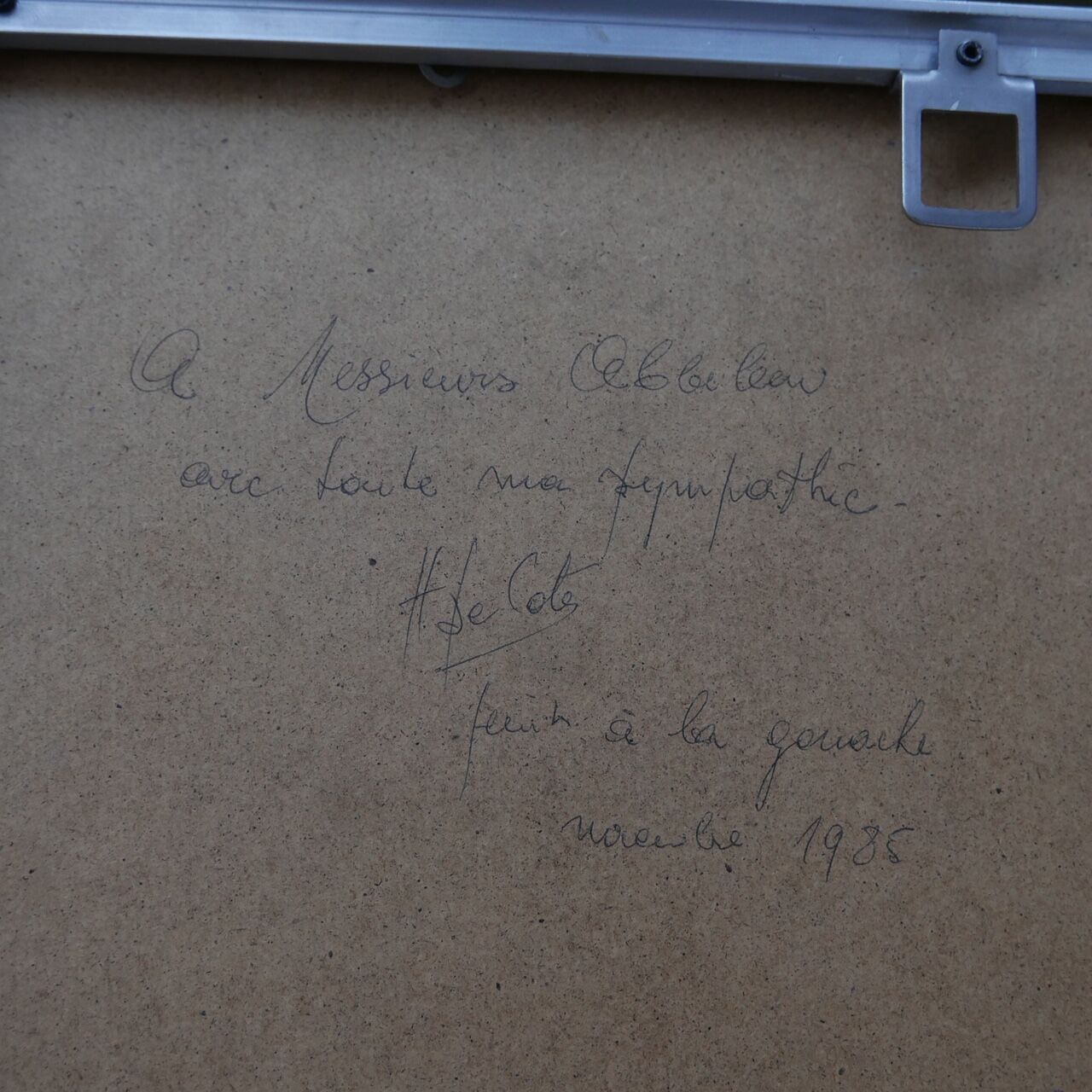 Late 20th century geometric framed artwork